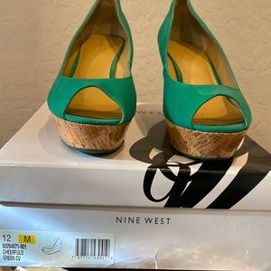Nine West Green Wedge
